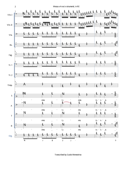 Johann Georg Albrechtsberger - Messa a 4 voci e strumenti 1. Kyrie image number null