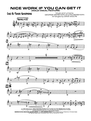 Nice Work If You Can Get It: 2nd B-flat Tenor Saxophone