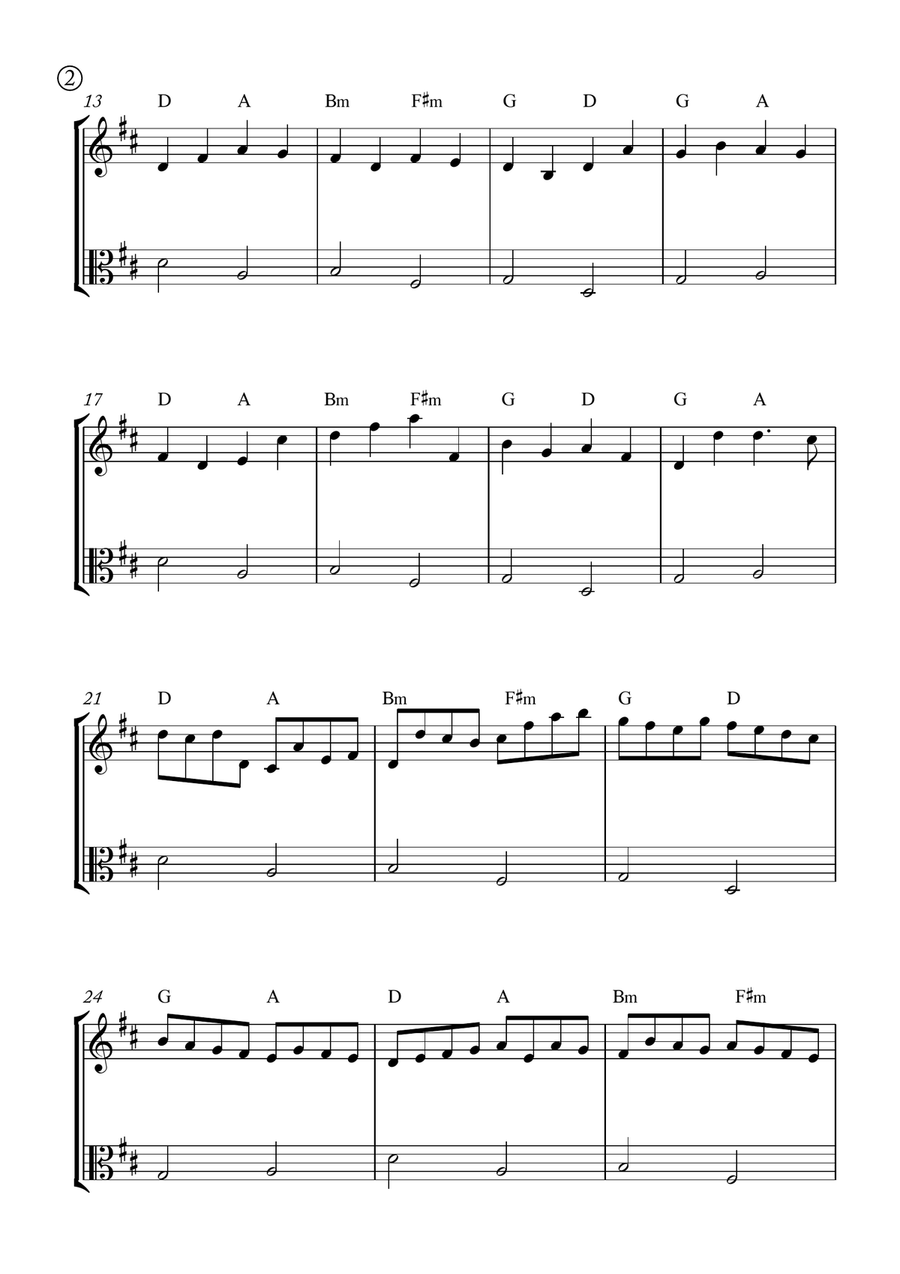 Canon in D String Duet scores gallery preview page 2