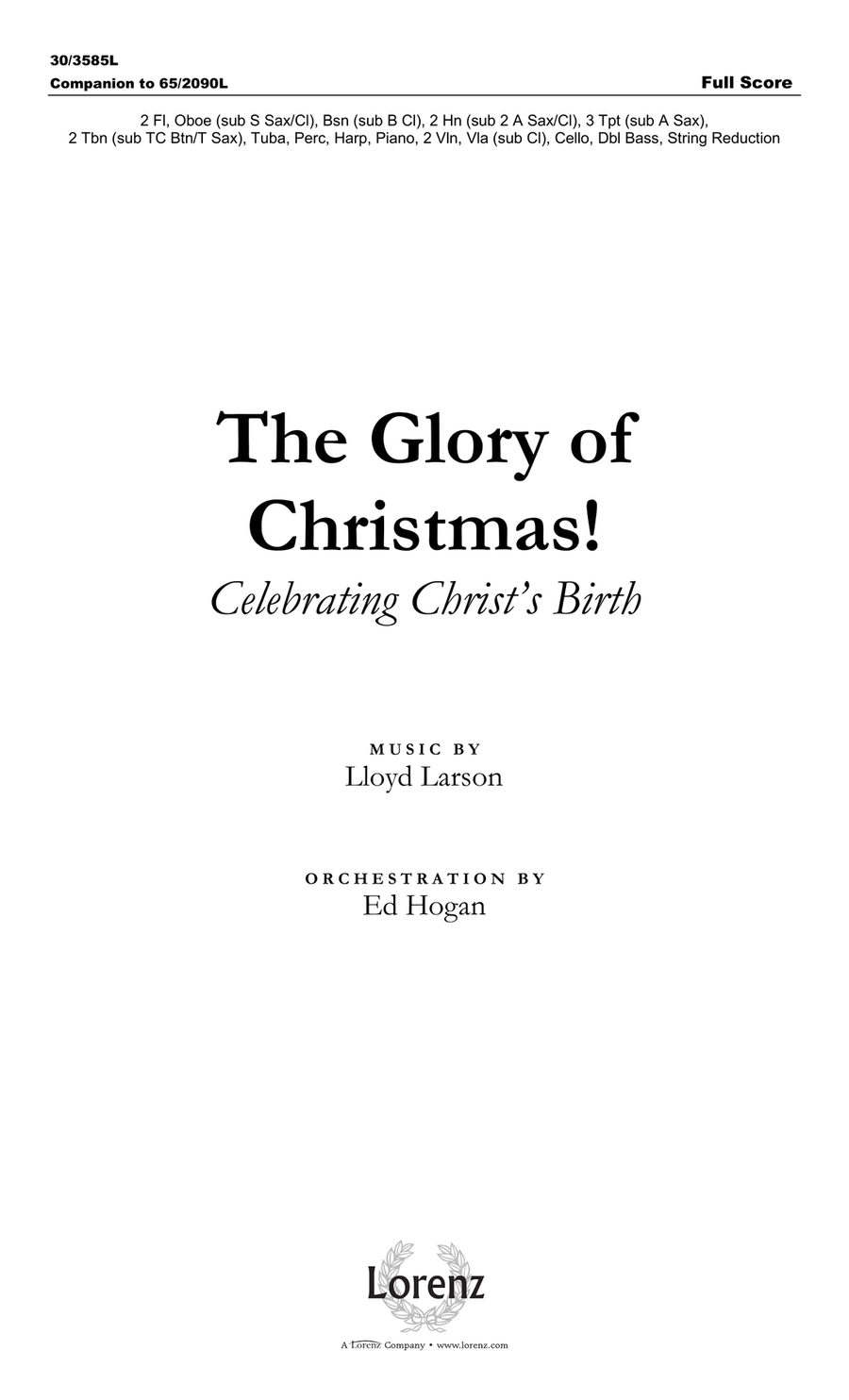 The Glory of Christmas - Full Score