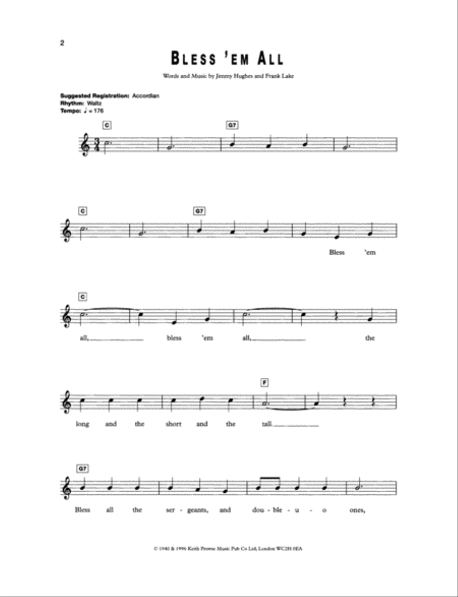 Wartime Collection Wartime Collection Piano scores gallery preview page 2