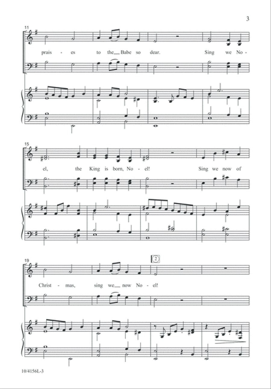 Noel Festival Noel Festival 4-Part scores gallery preview page 3