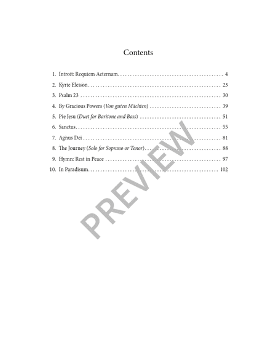 Requiem - Full Score 4-Part scores gallery preview page 4