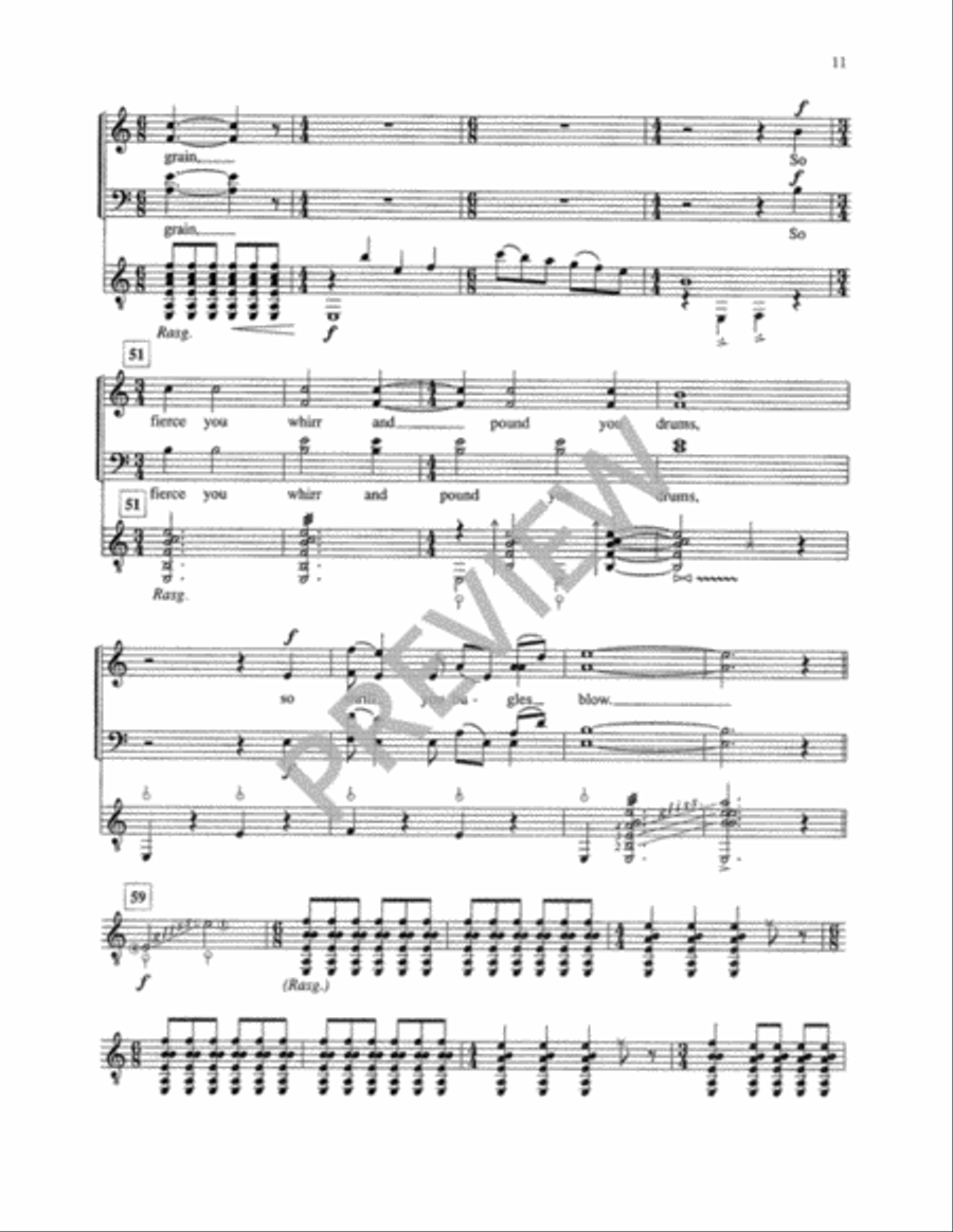 A Procession Winding Around Me (Vocal Score) 4-Part scores gallery preview page 13