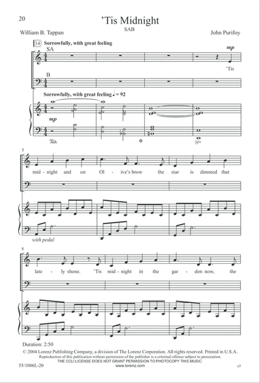 Out of the Shadows 3-Part scores gallery preview page 20