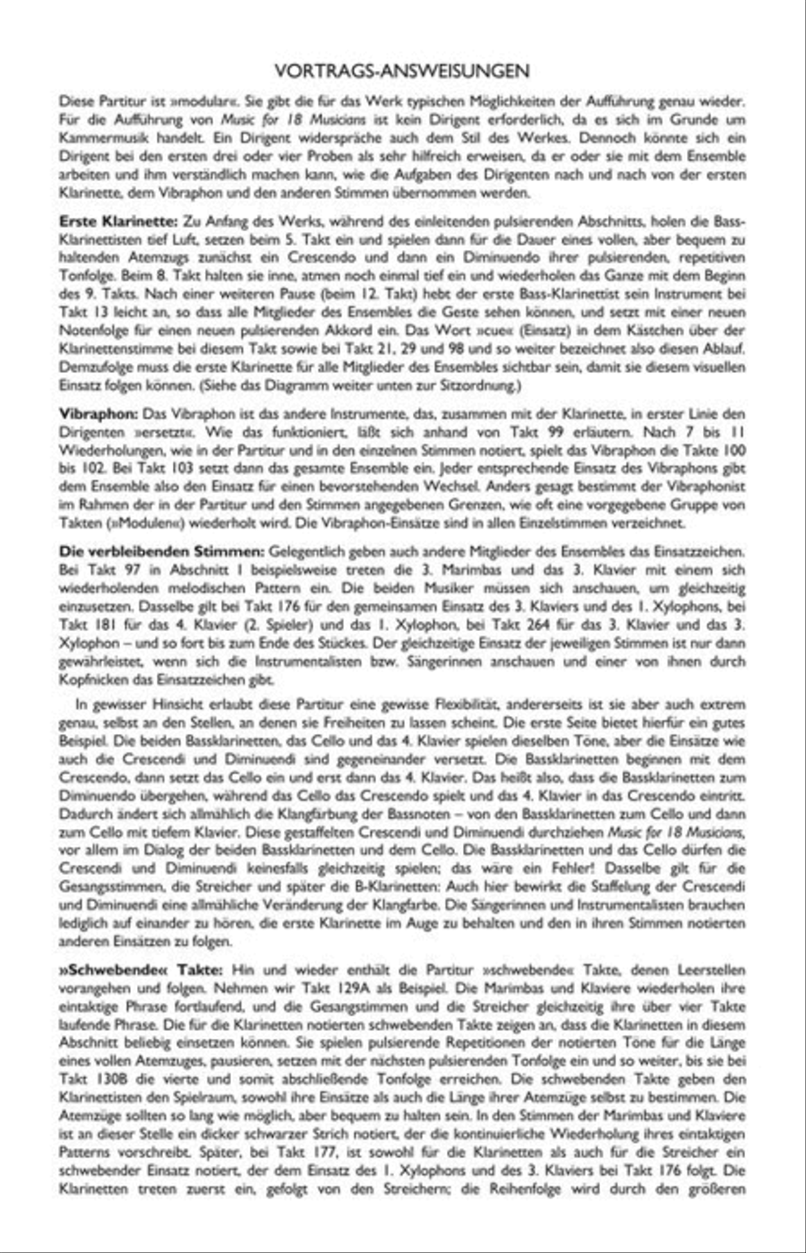 Music for 18 Musicians Study Score scores gallery preview page 9