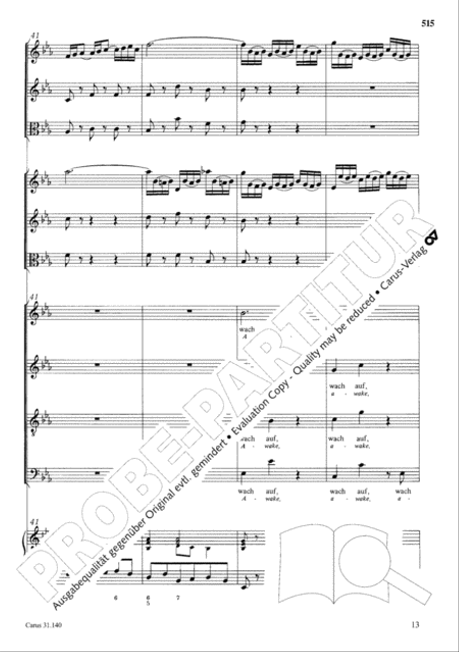 The Complete Sacred Vocal Works (Das geistliche Vokalwerk) Voice scores gallery preview page 516