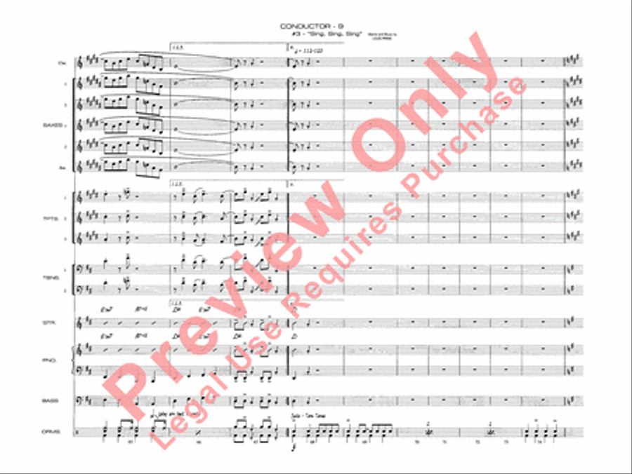 A Salute to Benny Goodman Jazz Ensemble scores gallery preview page 11
