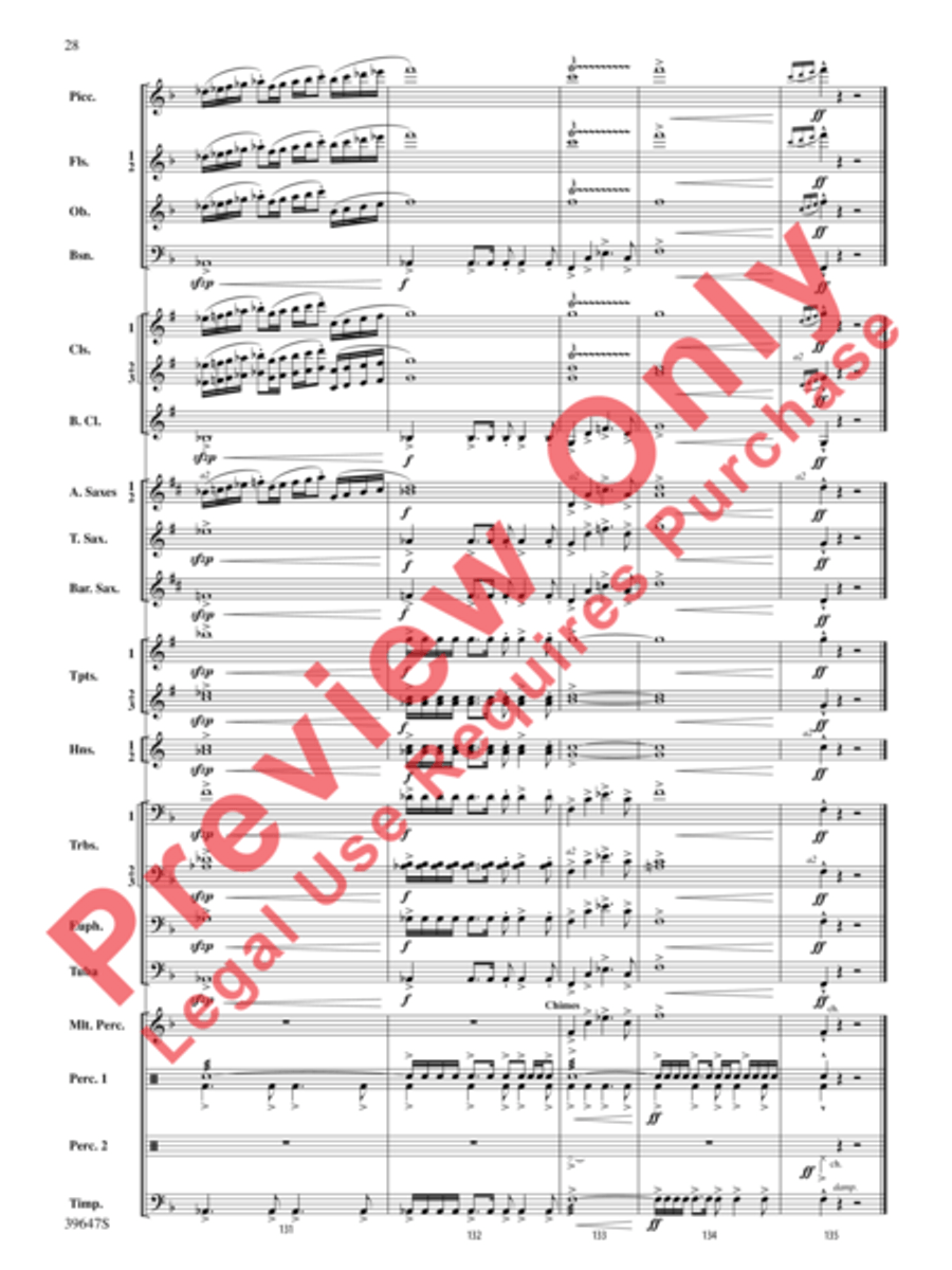 Oak Island Odyssey Concert Band scores gallery preview page 29