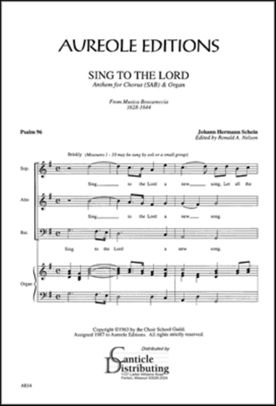 Sing to the Lord Sing to the Lord 3-Part scores gallery preview page 1