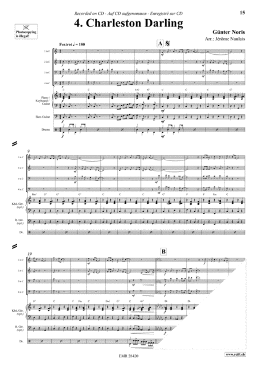 Let's Dance Volume 1 Woodwind Quartet scores gallery preview page 6