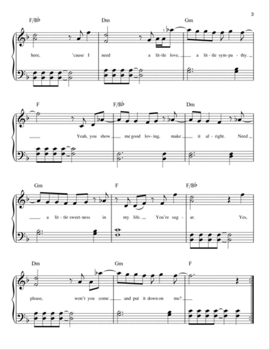 Sugar Easy Piano scores gallery preview page 3