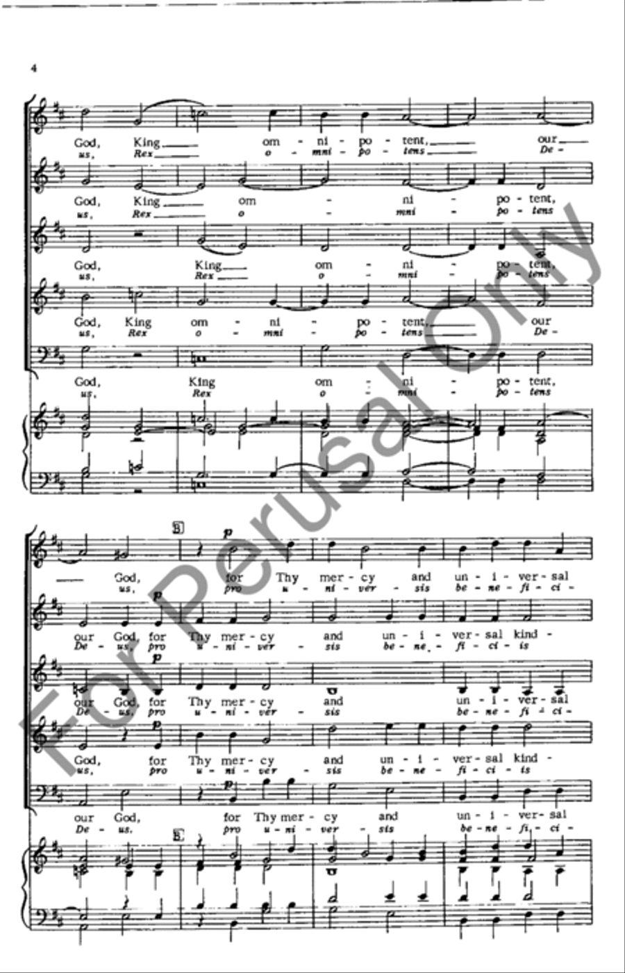 Let Us Thank Thee SSATB scores gallery preview page 4