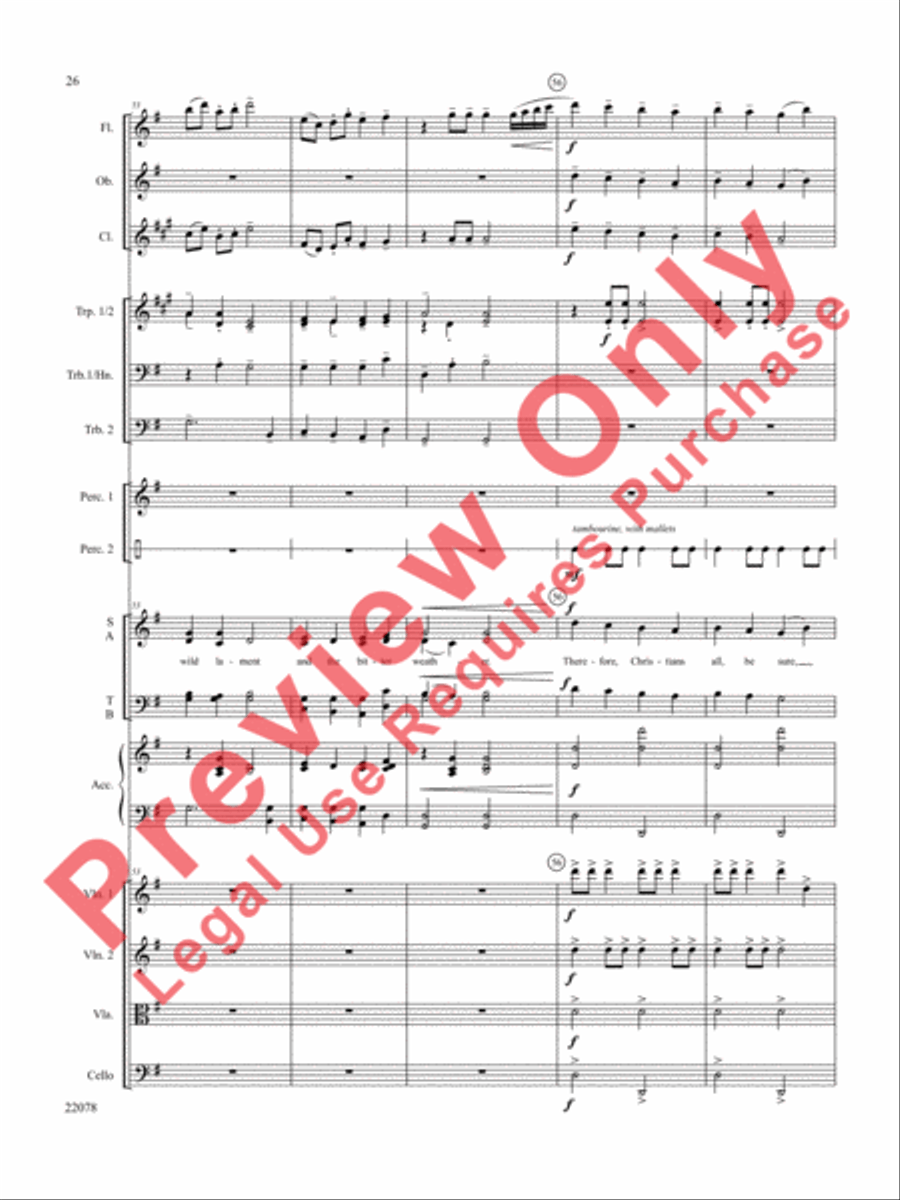A Christmas Carol (Instrumental Parts) Choir scores gallery preview page 27
