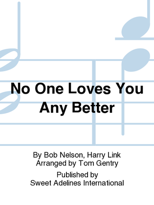 Book cover for No One Loves You Any Better