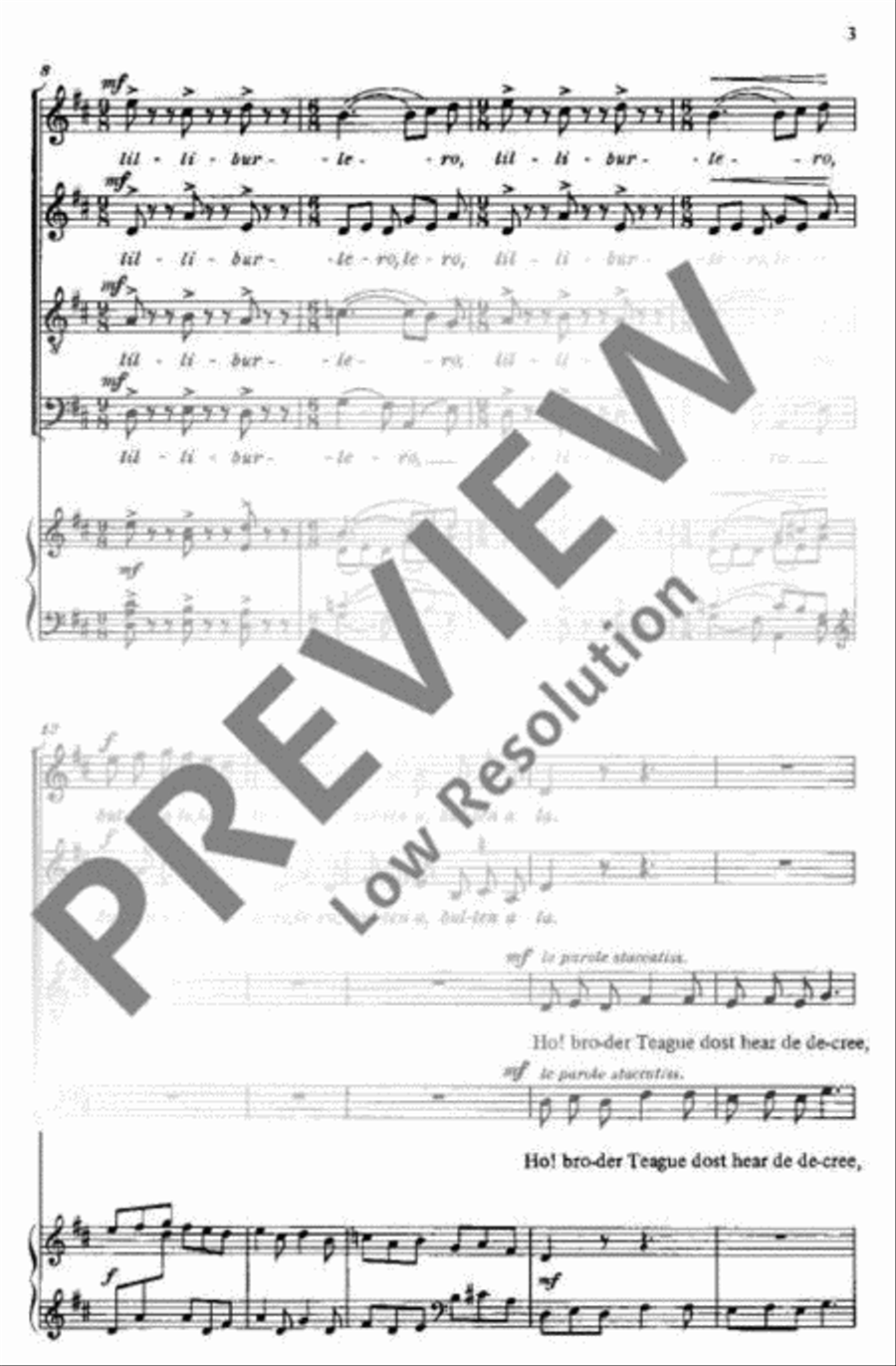 Four Songs from the British Isles 4-Part scores gallery preview page 4