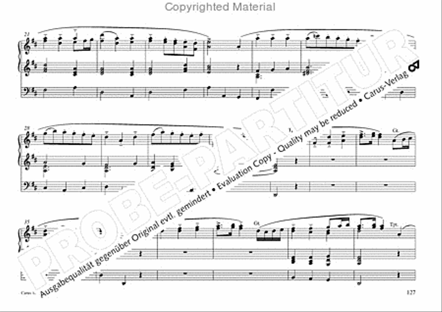 Freiburger Orgelbuch: Stammteil Organ Solo scores gallery preview page 128