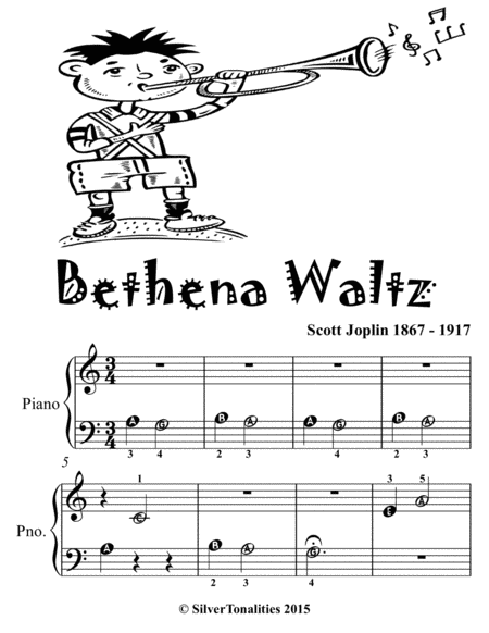 Bethena Waltz Beginner Piano Sheet Music 2nd Edition