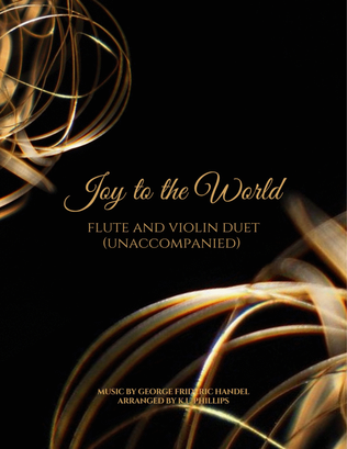Book cover for Joy to the World - Flute and Violin Duet (Unaccompanied)