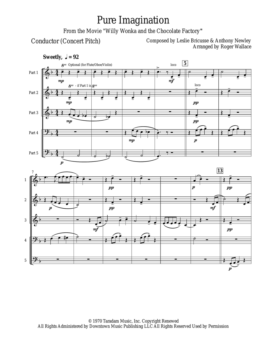 Pure Imagination Small Ensemble scores gallery preview page 2