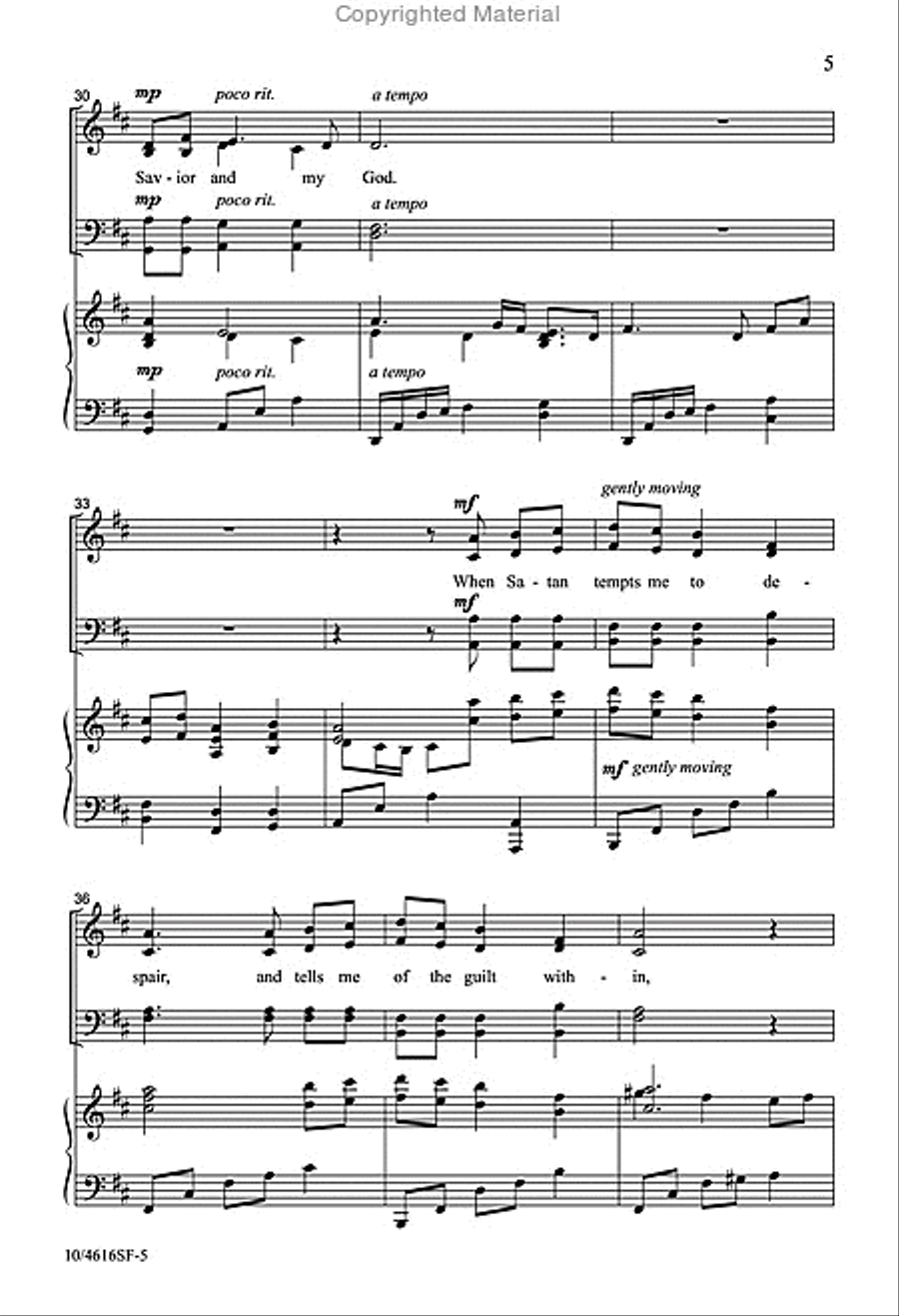 Before the Throne of God Above 4-Part scores gallery preview page 5