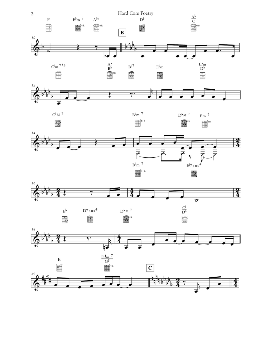 Hard Core Poetry Hard Core Poetry Small Ensemble scores gallery preview page 4