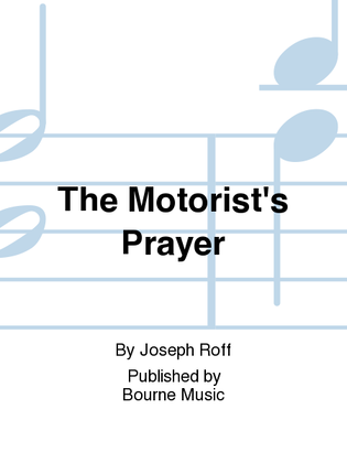 The Motorist's Prayer