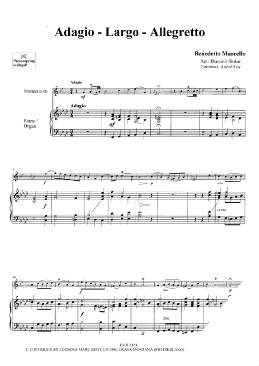 Baroque Masterpieces Trumpet Solo scores gallery preview page 3