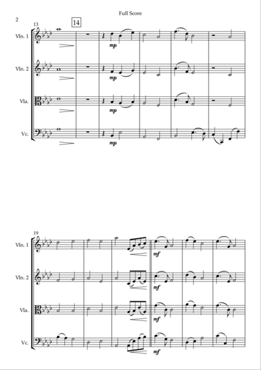 Perhaps Love String Quartet scores gallery preview page 2