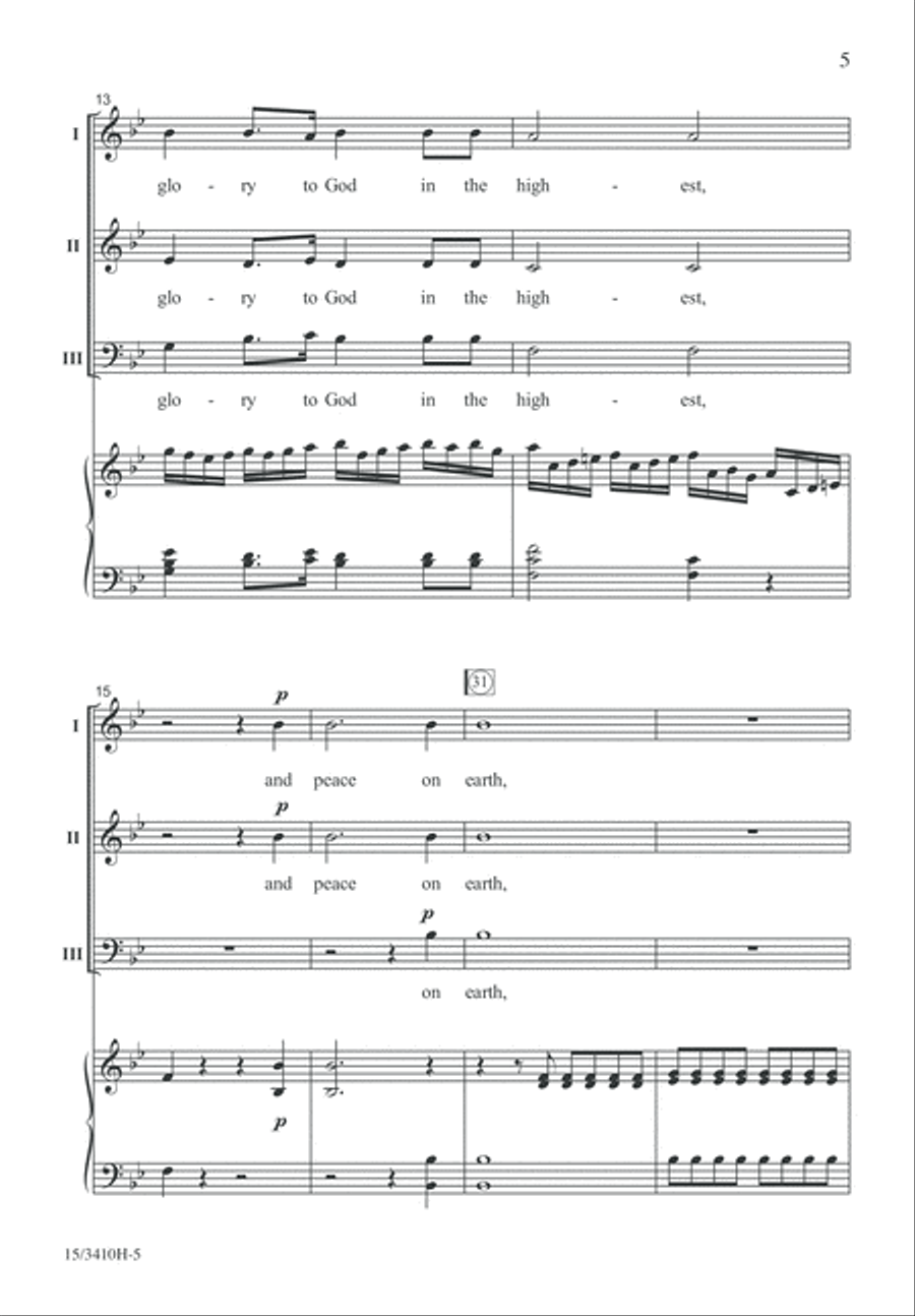 Glory to God Glory to God 3-Part scores gallery preview page 5
