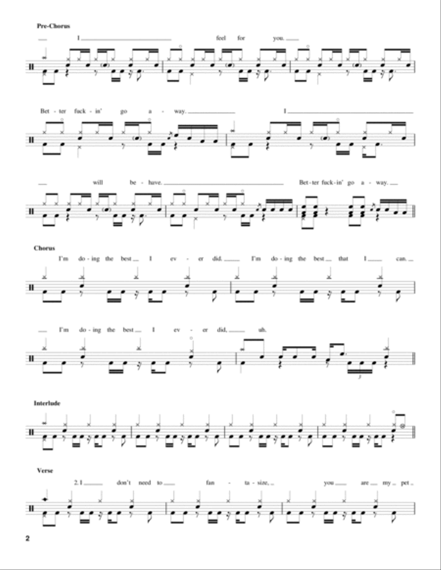Whatever Drum Set scores gallery preview page 2