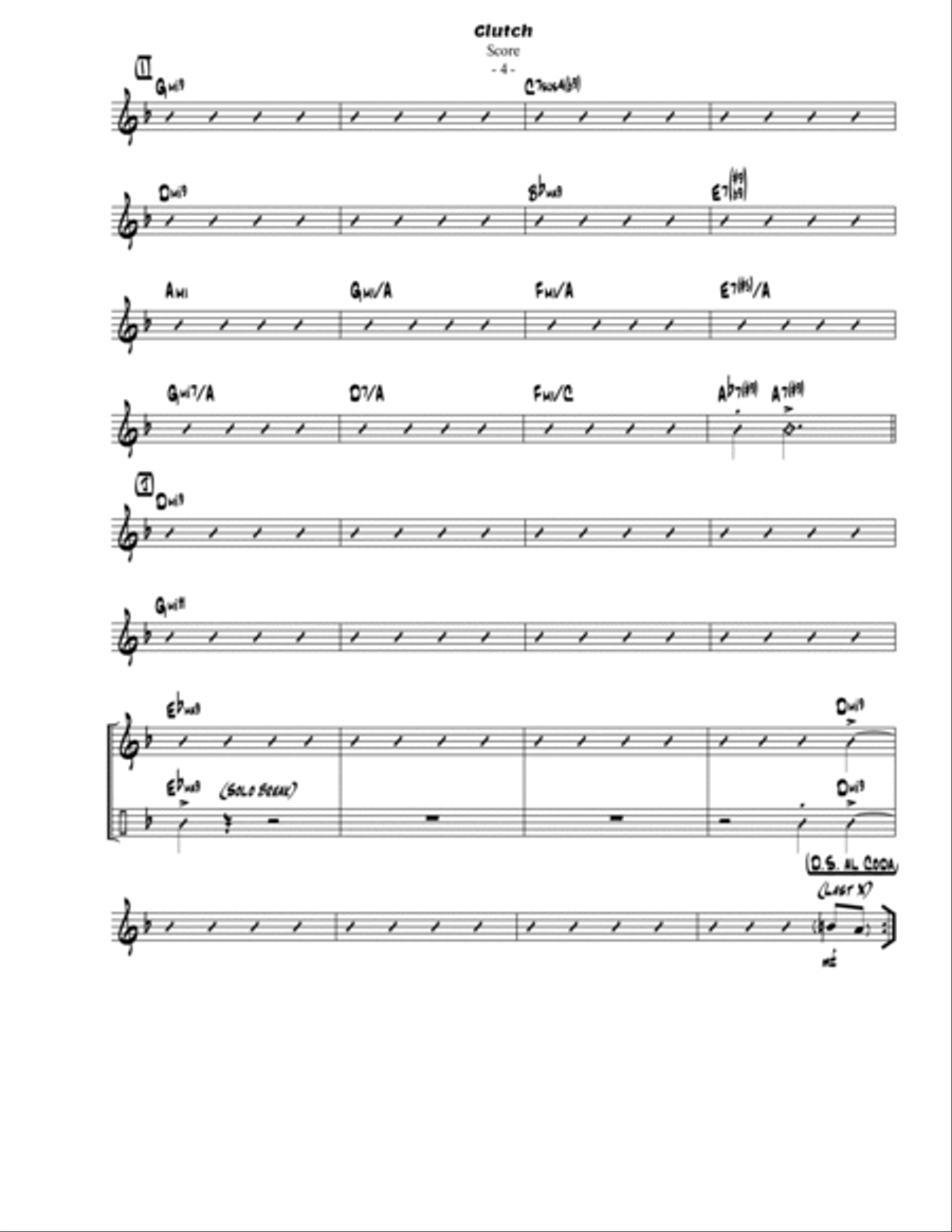 Clutch Jazz Ensemble scores gallery preview page 5