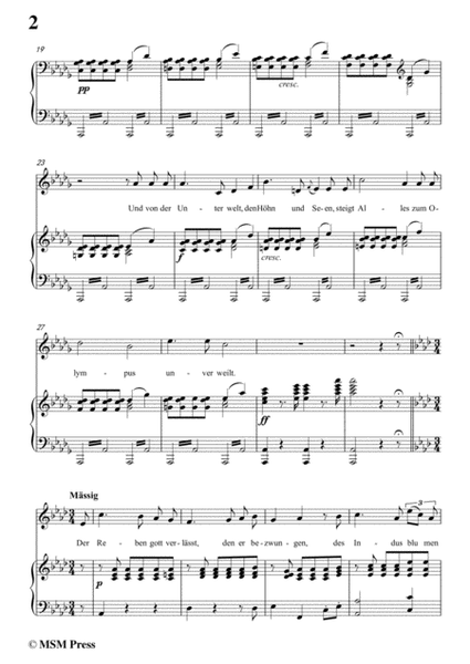 Schubert-Uraniens Flucht(Urania's Flight),D.554,in D flat Major,for Voice&Piano image number null