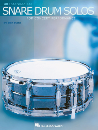 Book cover for 40 Intermediate Snare Drum Solos