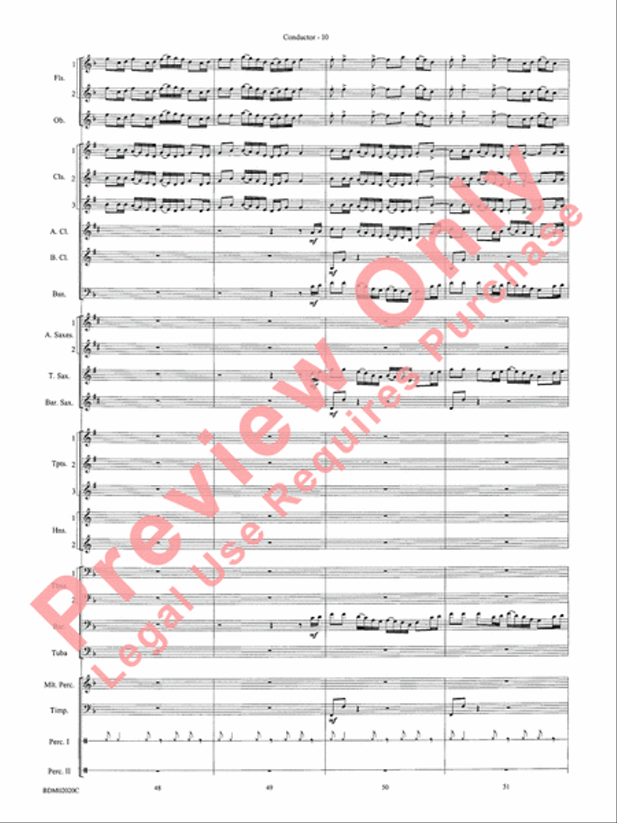 Prairiesong Concert Band scores gallery preview page 13