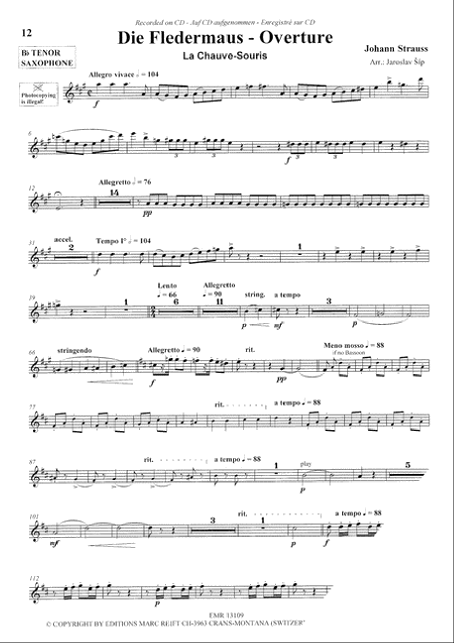 Play The 1st Tenor Sax With The Philharmonic Wind Orchestra Tenor Saxophone scores gallery preview page 7