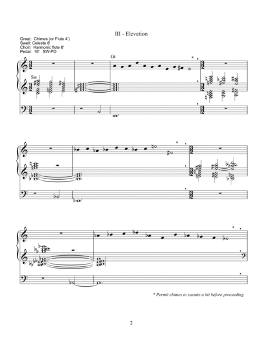 Variations on 'Jesu dulcis memoria' Organ scores gallery preview page 2