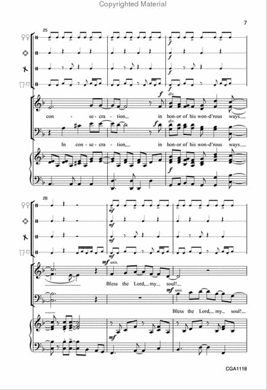 Bless the Lord, My Soul Bless the Lord, My Soul 4-Part scores gallery preview page 6