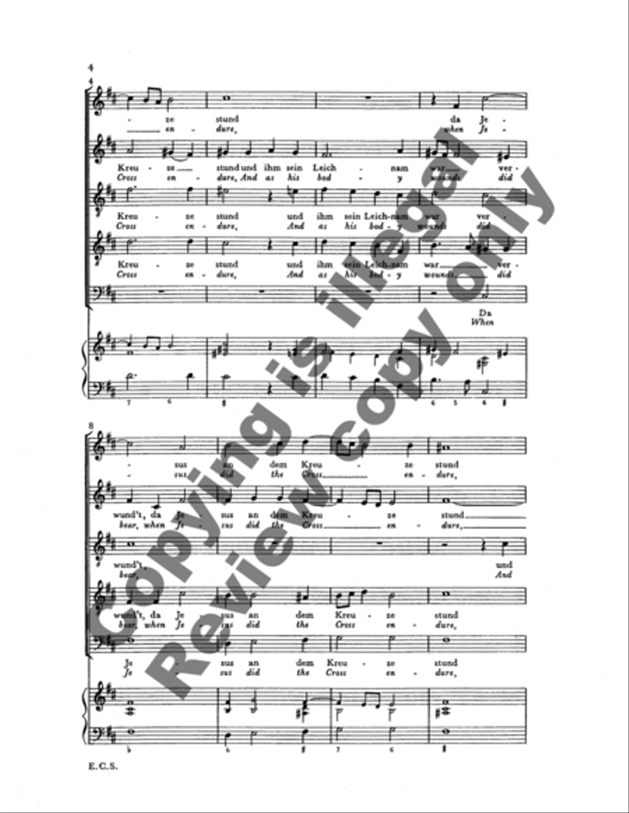 Die sieben Worte Jesu Christi am Kreuz (The Seven Last Words of Jesus Christ) SATTB scores gallery preview page 11