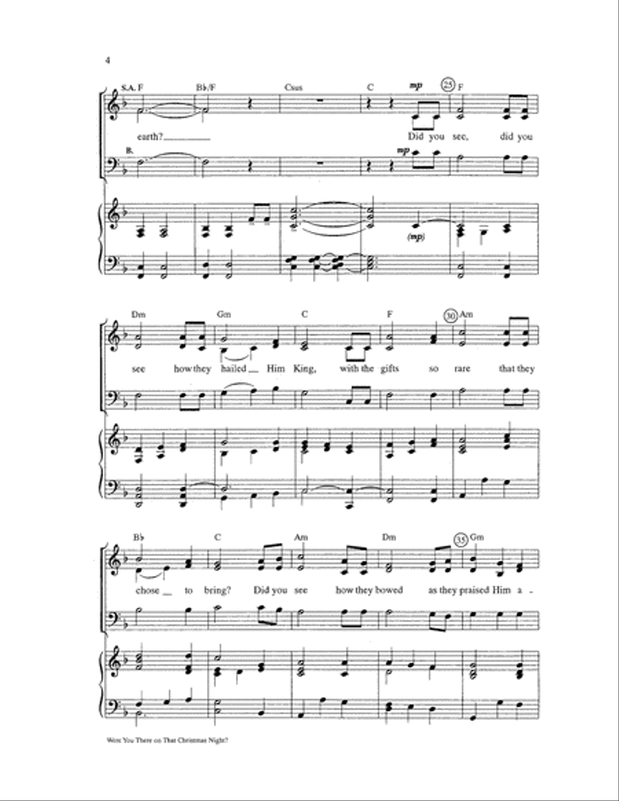 Were You There on That Christmas Night? Choir scores gallery preview page 3
