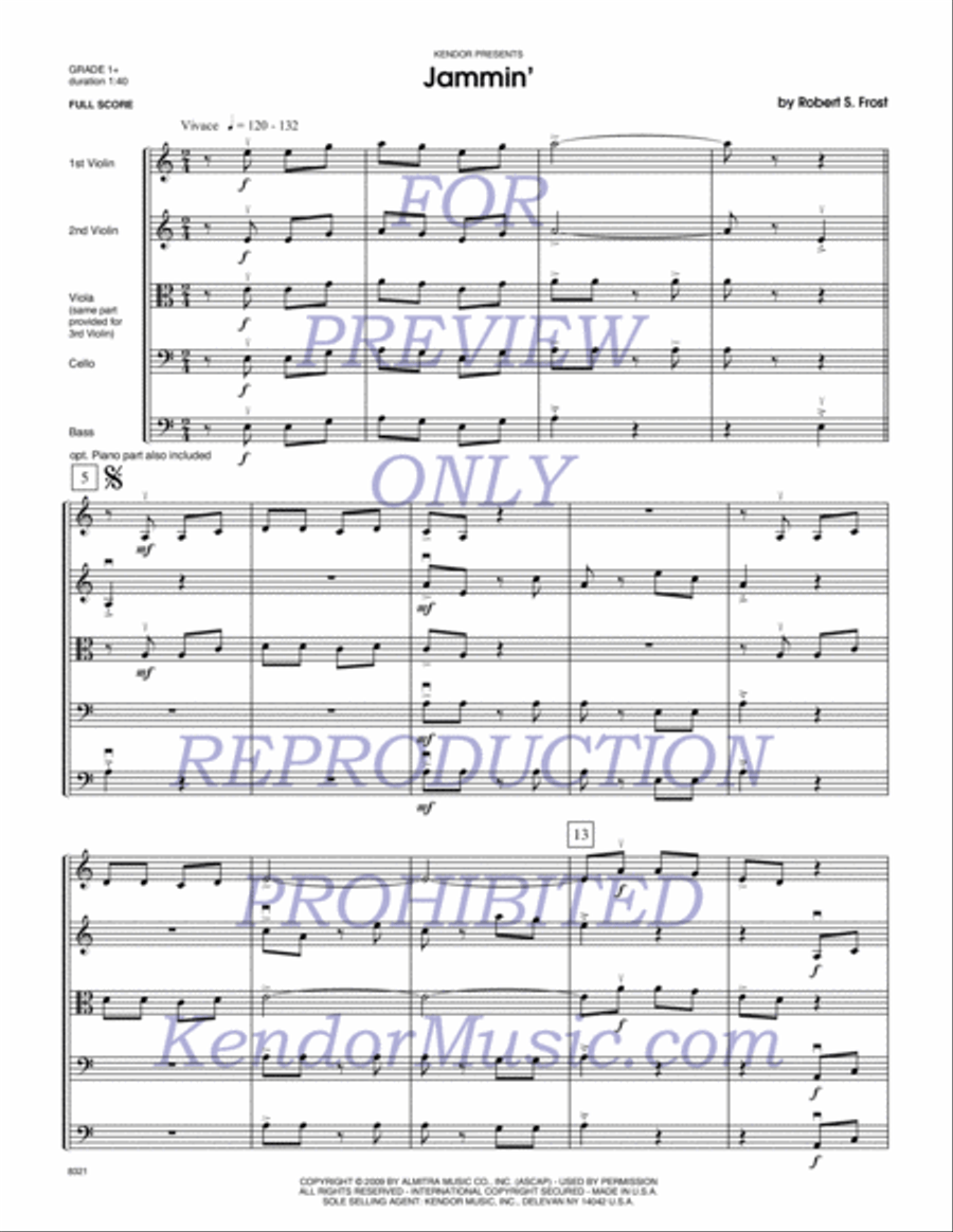 Jammin' Jammin' String Orchestra scores gallery preview page 2