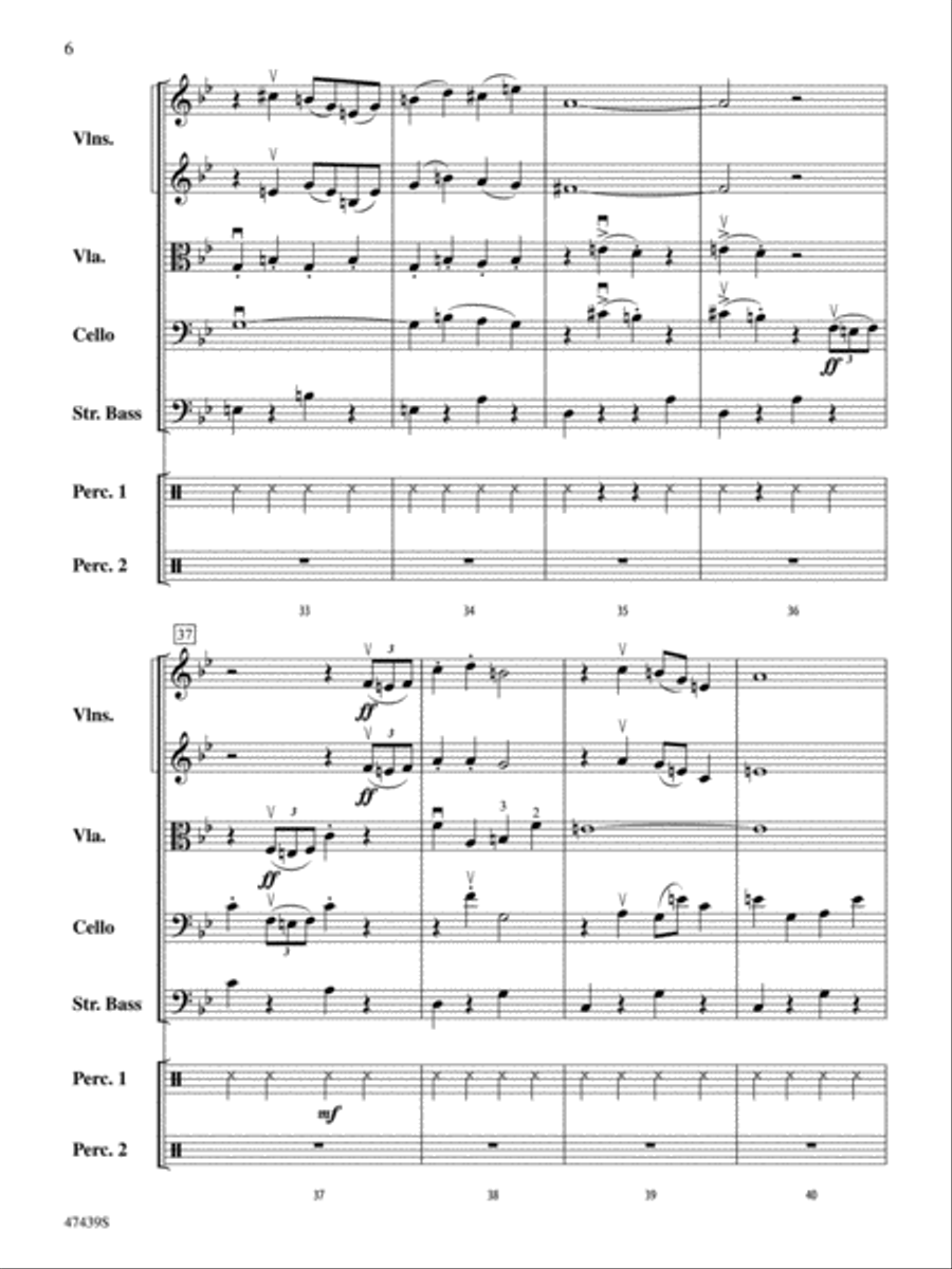 Sleigh Ride: Score String Orchestra scores gallery preview page 6