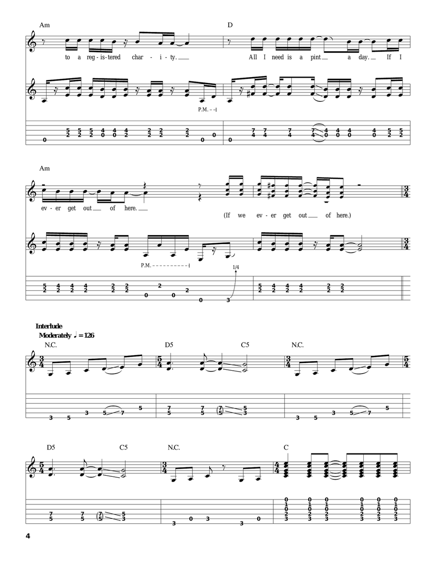 Band On The Run Acoustic Guitar scores gallery preview page 4