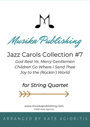 Book cover for Jazz Carols Collection for String Quartet - Set Seven
