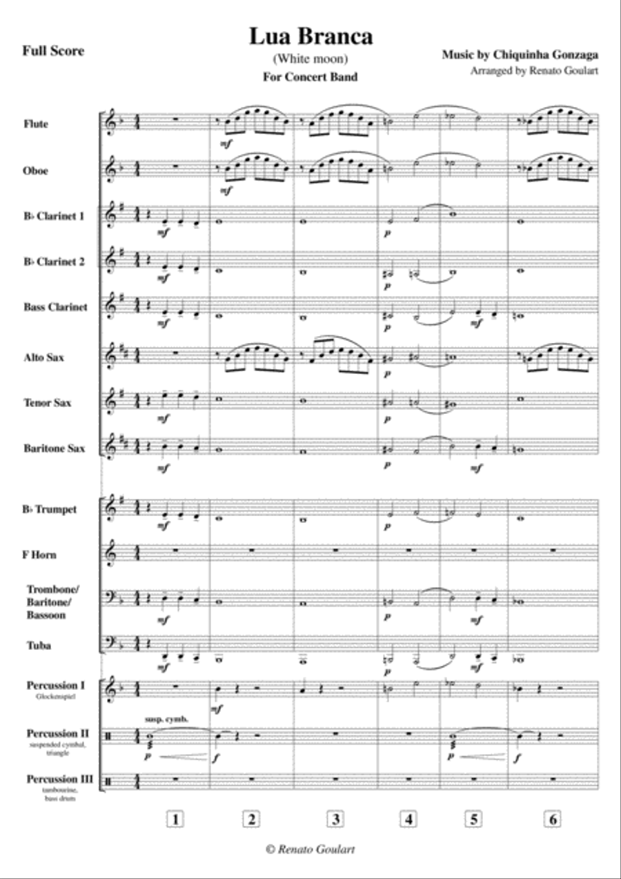 Lua Branca (White Moon) - For Concert Band Concert Band scores gallery preview page 3