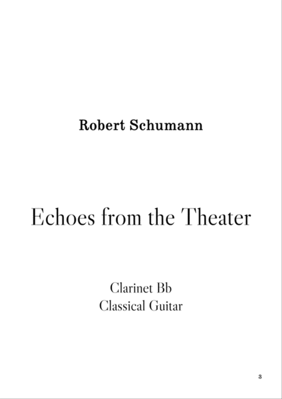 Echoes from the Theater - Op. 68 Echoes from the Theater - Op. 68 Clarinet scores gallery preview page 3