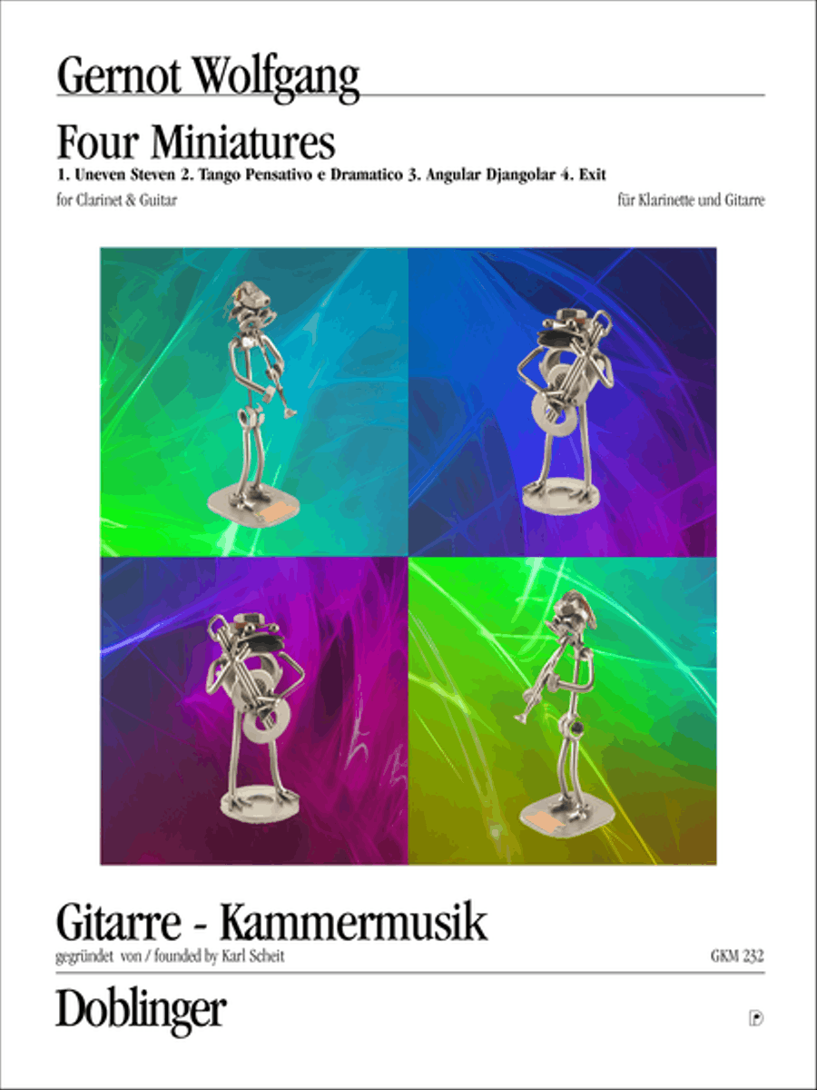 Four Miniatures Clarinet scores gallery preview page 1