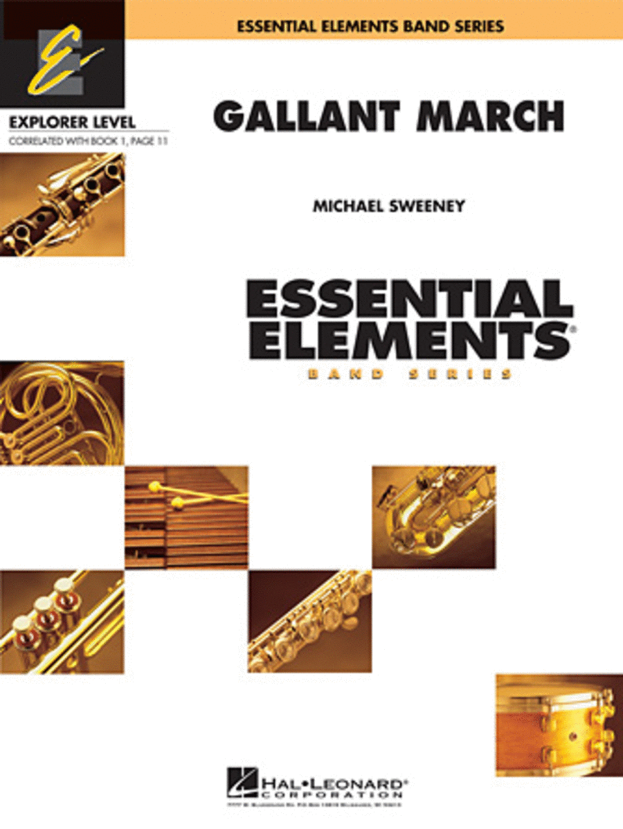 Gallant March Concert Band scores gallery preview page 1