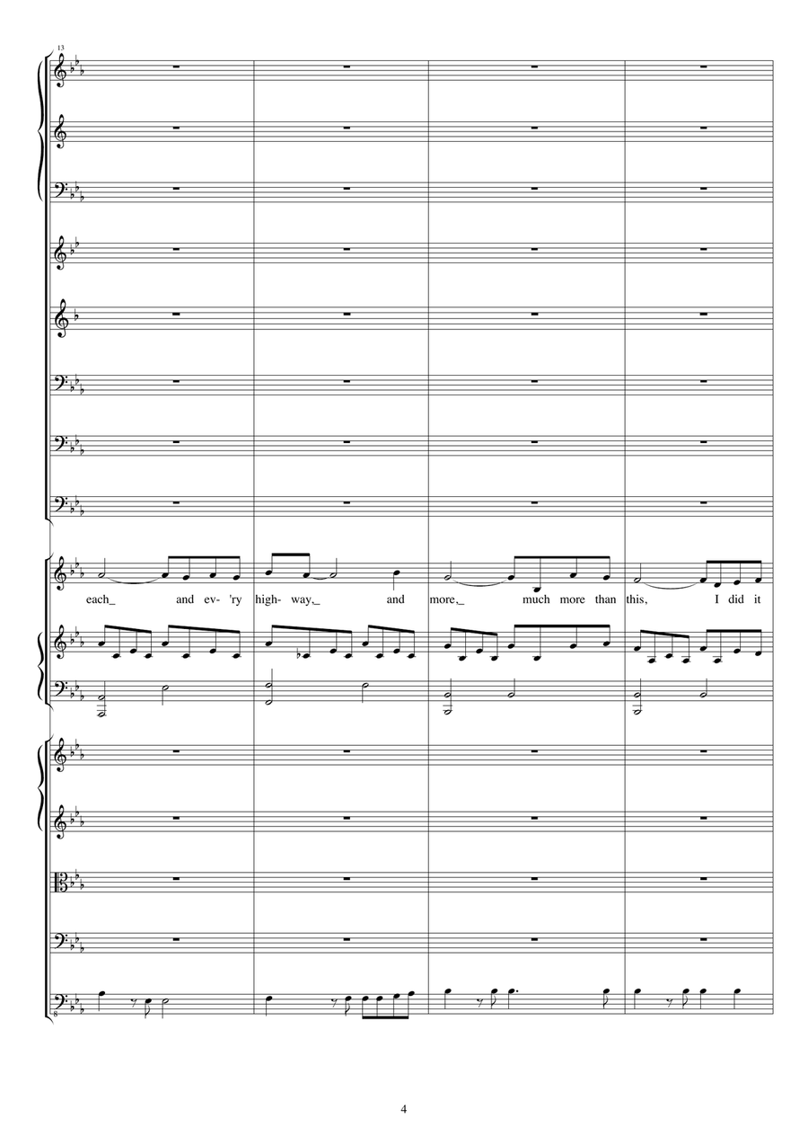 My Way Full Orchestra scores gallery preview page 4