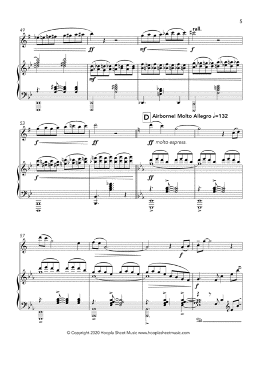 A History of Powered Flight: Kitty Hawk Alto Saxophone scores gallery preview page 5